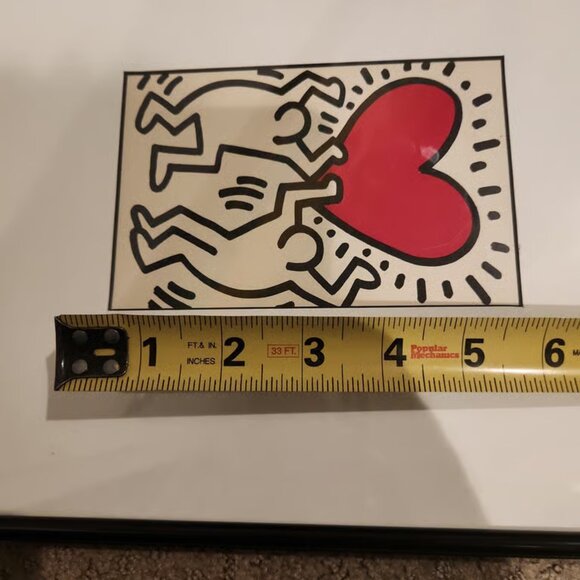 Keith Haring framed print! Must see. BENEFITS RESCUE DOGS - Picture 5 of 14